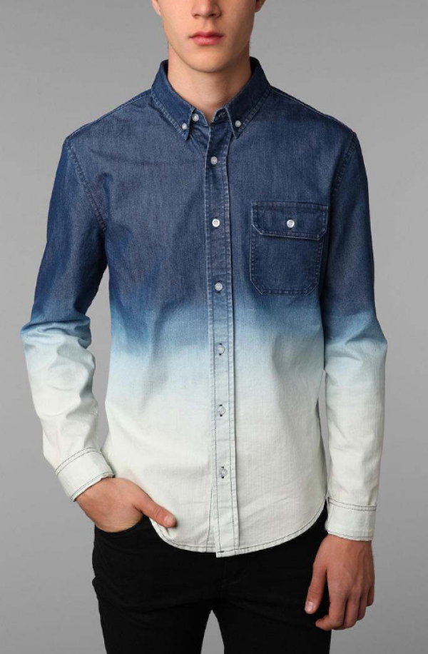 Kemeja Denim Berombré